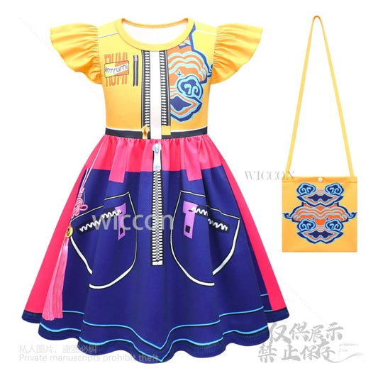 Anime KPOP Huntrix Mira Rumi Zoey Cosplay Costume Stage SuitSet High Quality Clothing Children Bag Demon Hunters Halloween Party