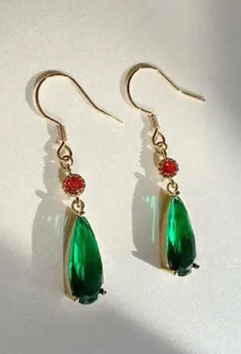 Elegant Jewel Drop Earrings